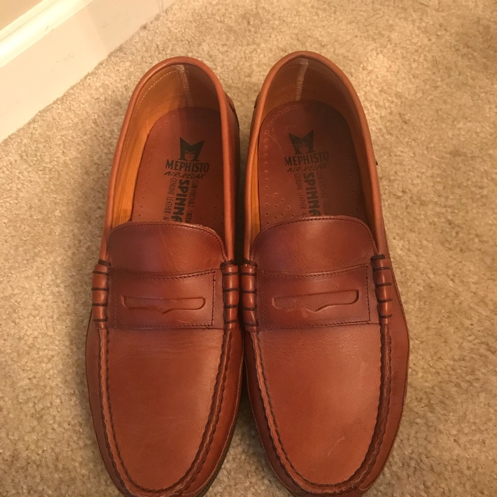 Men’s Mephisto Cap Vert Loafer in Rust - Picture 2 of 6